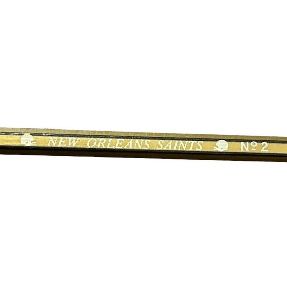 Vintage New Orleans Saints NFL Pencil 1970s Football Striped Unsharpened New